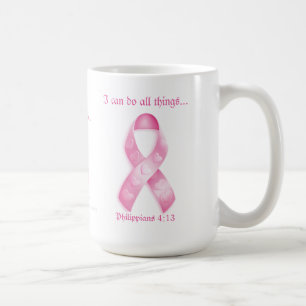 I can do all things through Christ Breast Cancer Coffee Mug