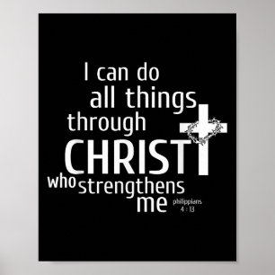 I Can Do All Things Through Christ - Christian Gif Poster