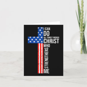 I Can Do All Things Through Christ Jesus Christian Card