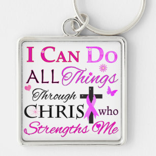I CAN DO ALL Things Through CHRIST Keychain