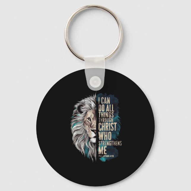 I Can Do All Things Through Christ  Keychain (Front)