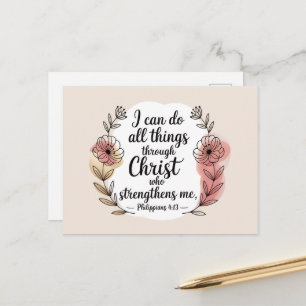 I can do all things through Christ Postcard
