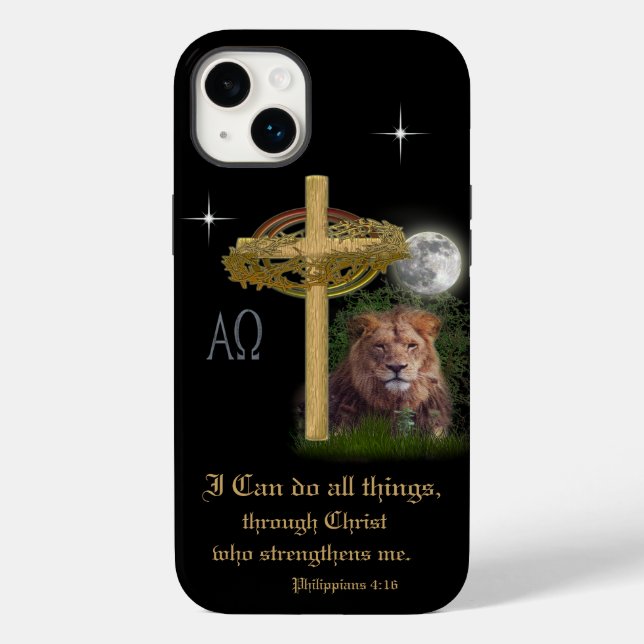 I can do all things through Christ scripture Case-Mate iPhone Case (Back)
