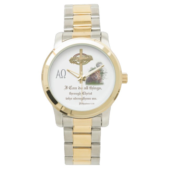 I can do all things through Christ scripture Watch (Front)