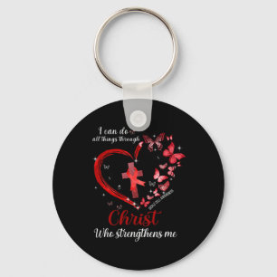 I Can Do All Things Through Christ Sickle Cell Awa Keychain