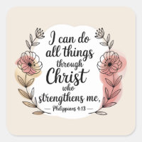 I can do all things through Christ