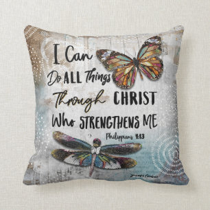 I Can Do All Things Through Christ Throw Pillow