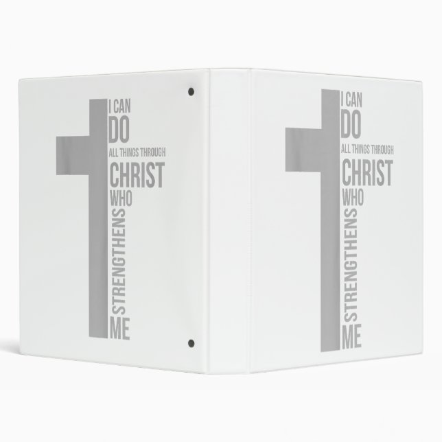 I Can Do All Things Through Christ Who Strengthens Binder (Background)