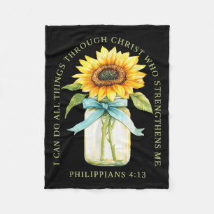I Can Do All Things Through Christ Who Strengthens Fleece Blanket