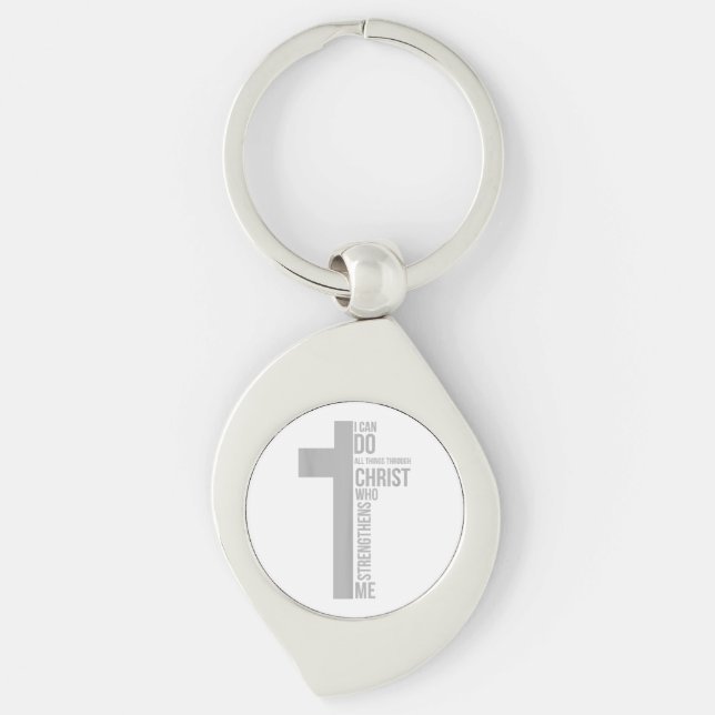 I Can Do All Things Through Christ Who Strengthens Keychain (Front)