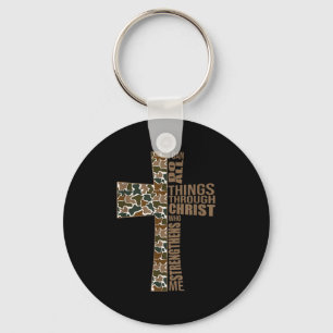 I Can Do All Things Through Christ Who Strengthens Keychain