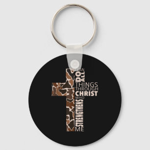 I Can Do All Things Through Christ Who Strengthens Keychain