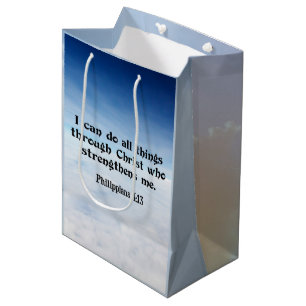 I Can Do All Things through...Philippians 4:13 Medium Gift Bag