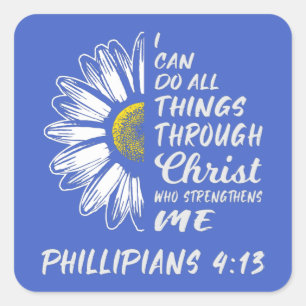 I CAN DO ALL THINGS THRU CHRIST Sticker