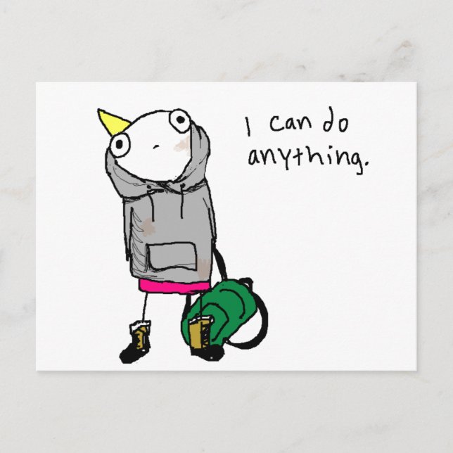 I can do anything. postcard (Front)