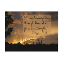 I Can Do Everything Philippians 4:13 Postcard