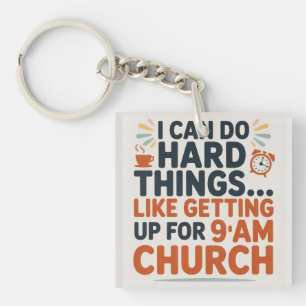 I can do hard things. keychain