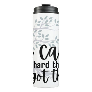 I Can Do Hard Things (Muted Tree of Life) Thermal Tumbler