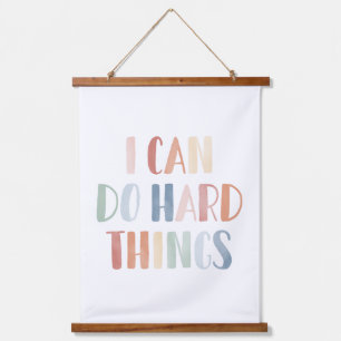 I Can Do Hard Things Nursery Decor Hanging Tapestry