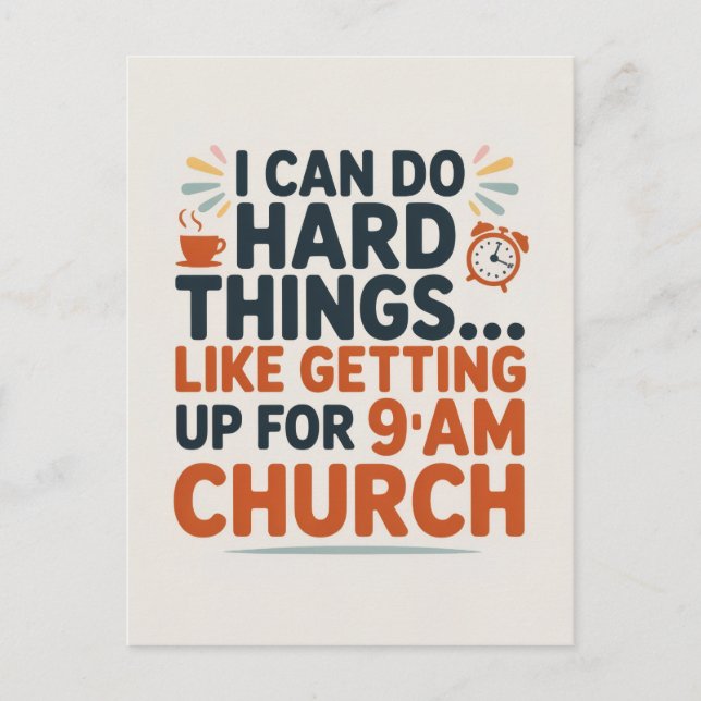 I can do hard things. postcard (Front)