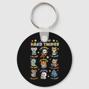 I Can Do Hard Things Teacher Back To School Childr Keychain