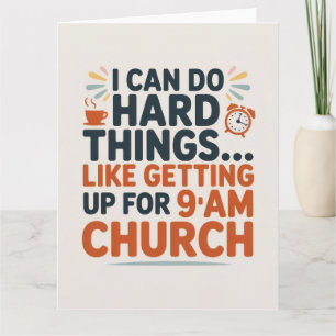 I can do hard things. thank you card