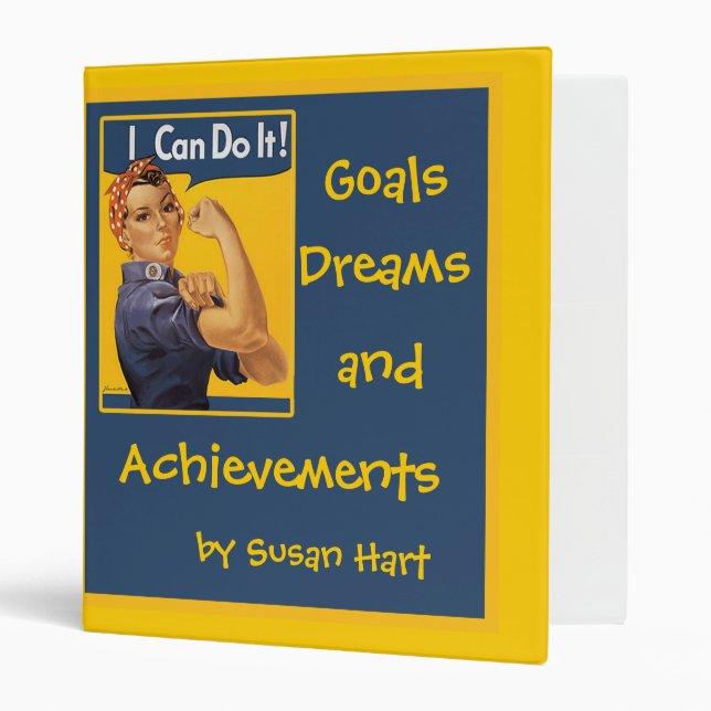 I Can Do It Goals and Achievements Binder Book (Front/Inside)