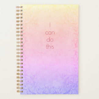 I Can Do This Modern Pastel Rainbow Gradient Plann Planner