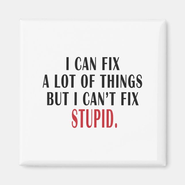 I Can Fix A Lot Of Things But I Can't Fix Stud Mem Magnet (Front)