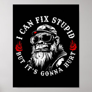 I Can Fix Stud But It's Gonna Hurt Monkey Vintage  Poster