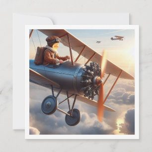 I can fly!, Place my face in the pic, airplane, Card