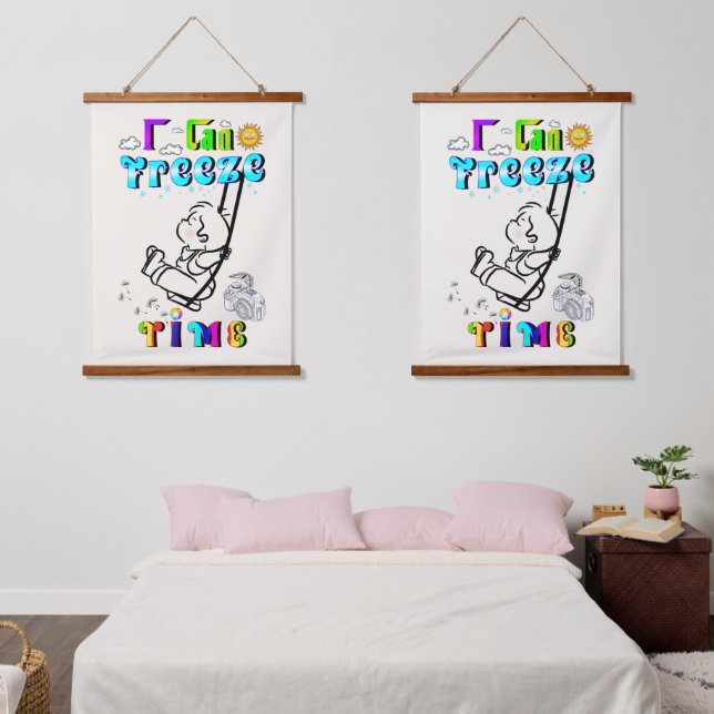 I Can Freeze Time Hanging Tapestry (Bedroom)