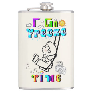 I Can Freeze Time Hip Flask