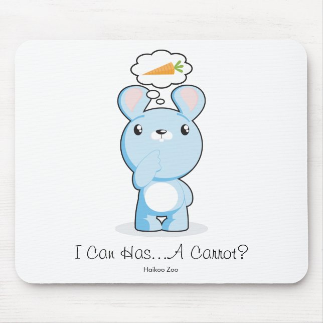 I Can Has...A Carrot? Mousepad (Front)