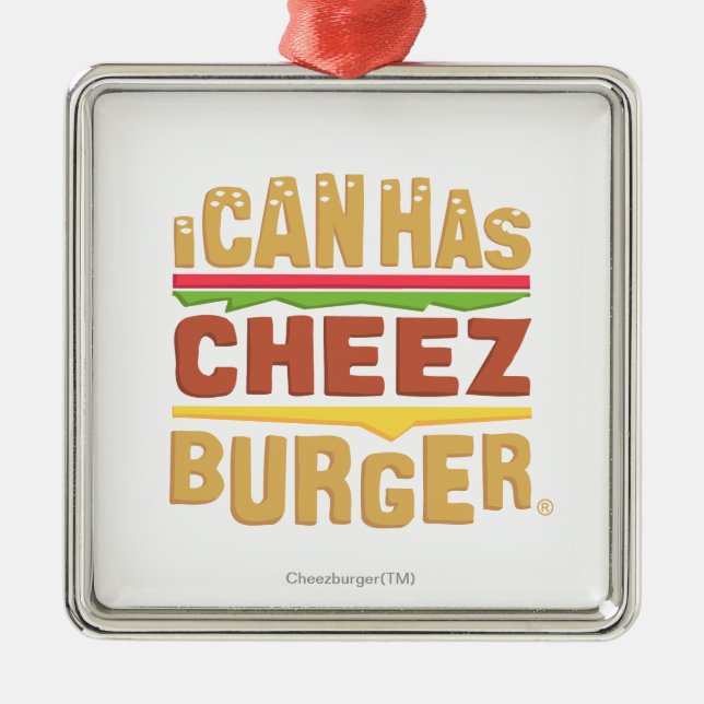 I Can Has Cheezburger Metal Ornament (Front)