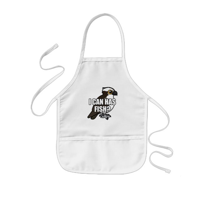 I Can Has Fish? Kids Apron (Front)
