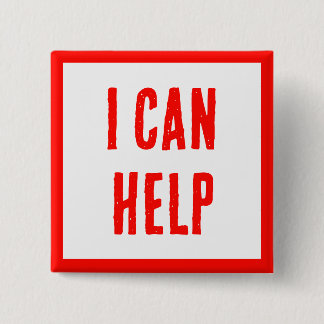 I CAN HELP! Buttons For Volunteers, Business