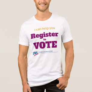 I Can Help Register to Vote Unisex Tri Blend T Tri-Blend Shirt