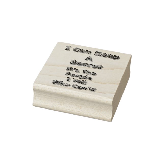 I Can Keep A Secret Rubber Stamp (Stamp)