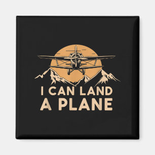 I Can Land A Plane Vintage Funny Lot Aviation Quot Magnet