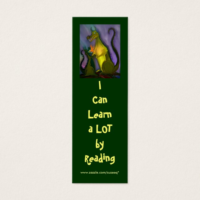 I Can Learn (dragon) bookmark (Front)