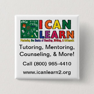 I Can Learn Square Button