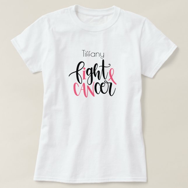(I Can) Lutter contre le cancer T-shirt (Design devant)
