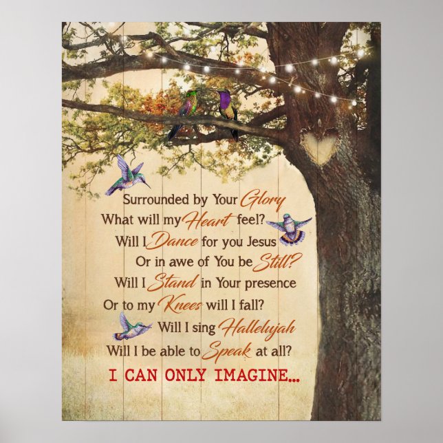 I Can Only Imagine Hummingbird Poster (Front)