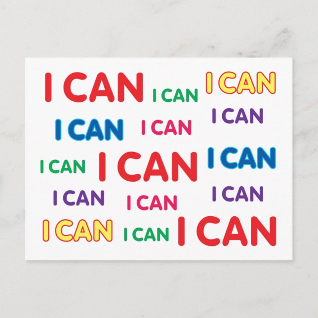 I CAN POSTCARD (Front)