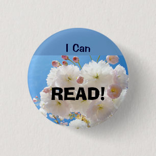 I Can READ! buttins Accomplishment Reading 1 Inch Round Button
