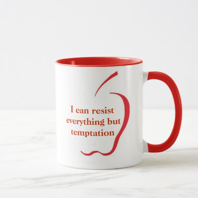 I Can Resist Everything But Temptation  - MUG (Right)