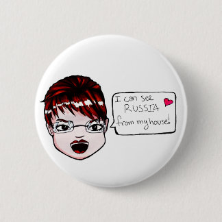 I can see Russia... Button! 2 Inch Round Button