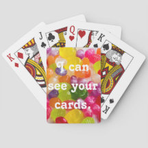 I can see your cards deck