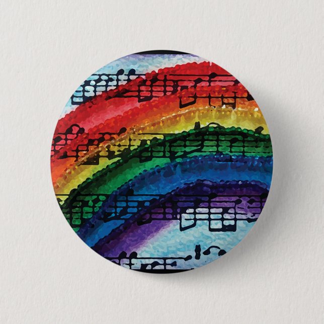 I Can Sing A Rainbow 2 Inch Round Button (Front)